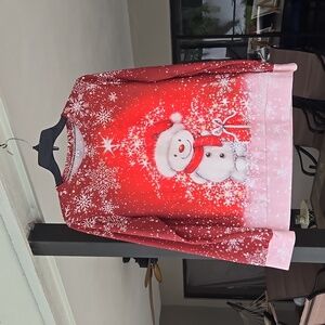 Festive Red Snowman Shirt